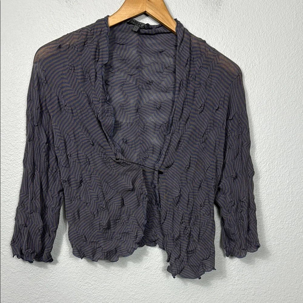 Oska Cardigan in Light Cotton Shrug Sweater